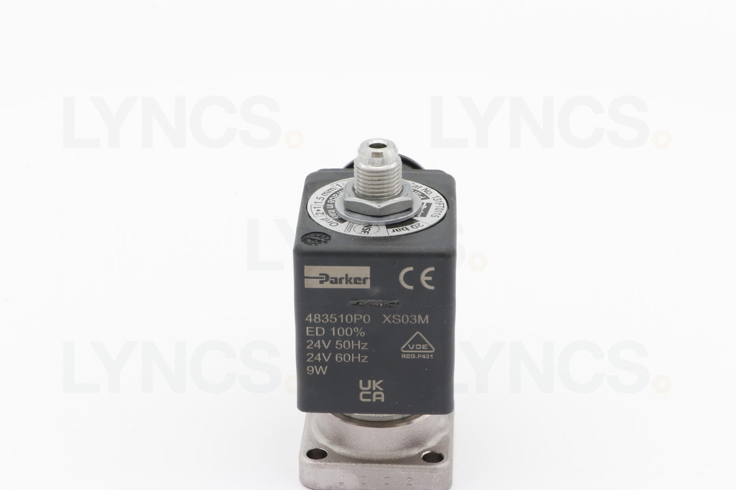 3 Way Solenoid - Flat Base 14.5b 24V 50/60Hz RUB