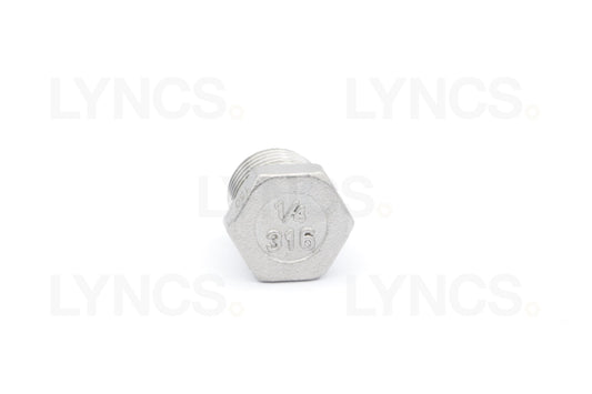Stainless Steel Hex Plug 1/4"