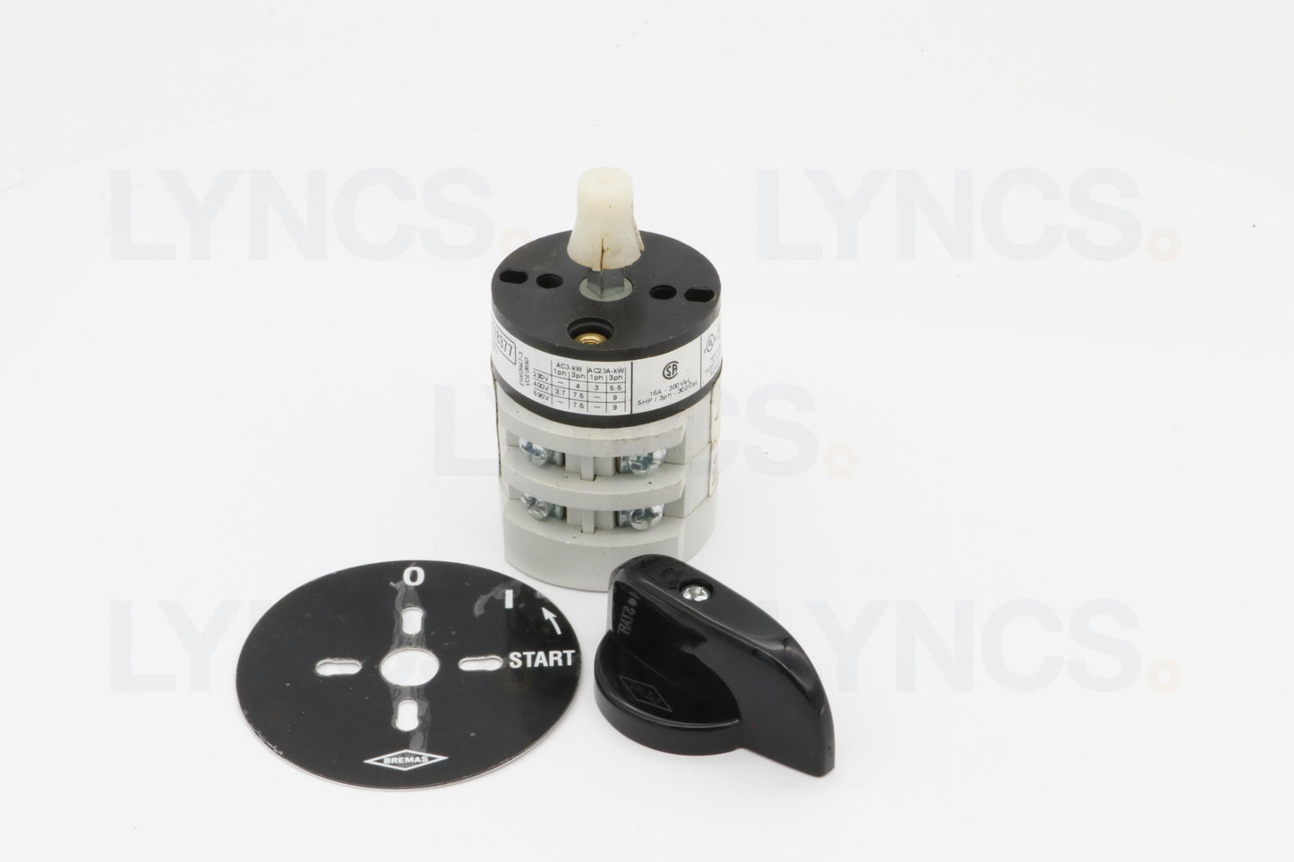 Selector Switch 0-1-START 20A