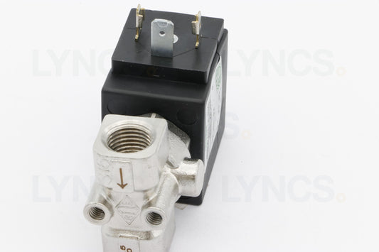 3WY SOLENOID 1/4-1/4 DISCHARGE 1/8 208/240V 50/60Hz F5 S/S