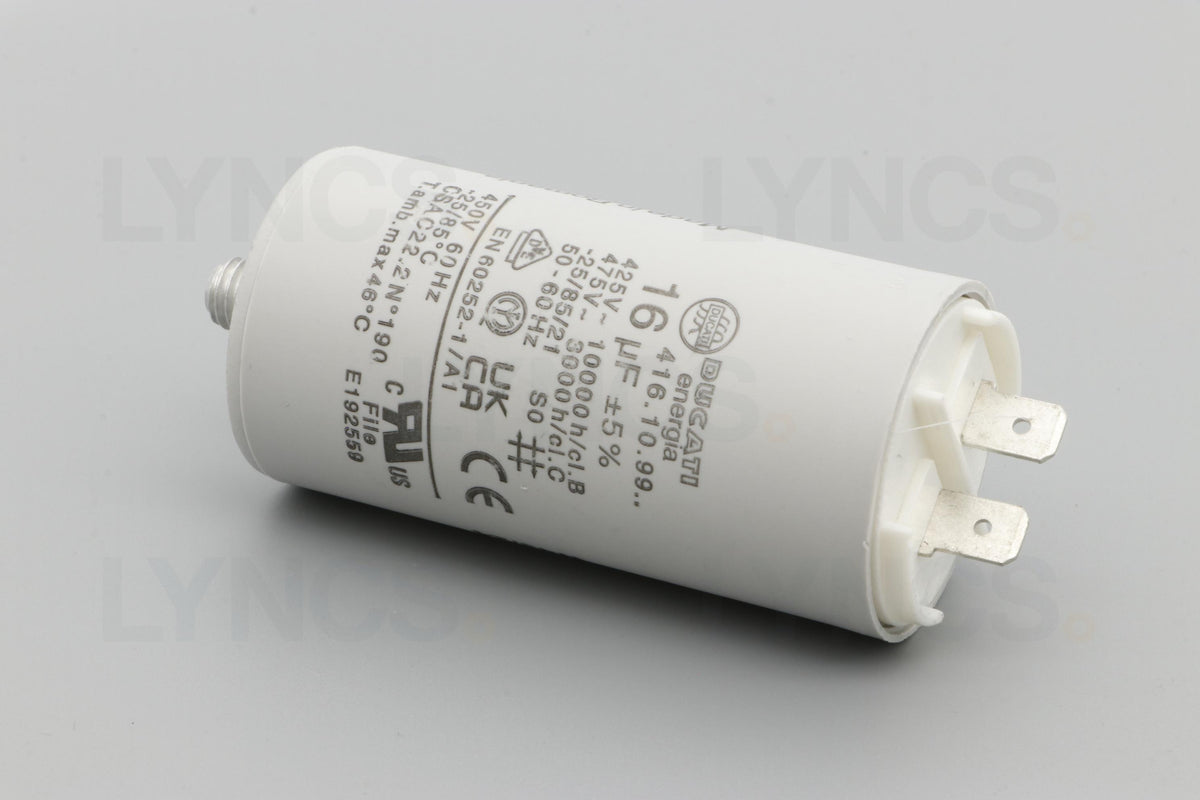 16mF 450V Capacitor with Faston Connectors - LYNCS photo 2