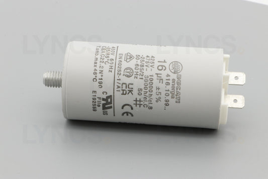 16mF 450V Capacitor with Faston Connectors