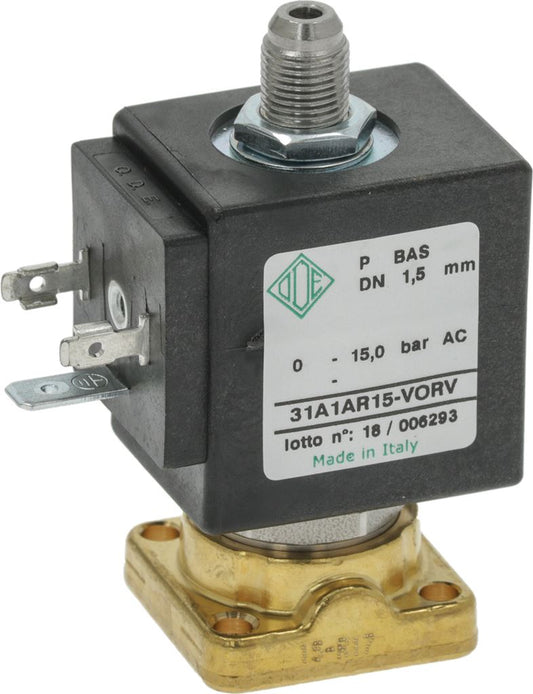 Solenoid VALVE ODE 3-WAY 230V 8W — 1.5 mm, 230V, solenoid valve ode 3 way 230v 8w