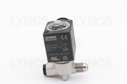 2 Way solenoid valve - Ø5 mm 1/4 M/F FKM Parker 24vDC - LYNCS photo 3