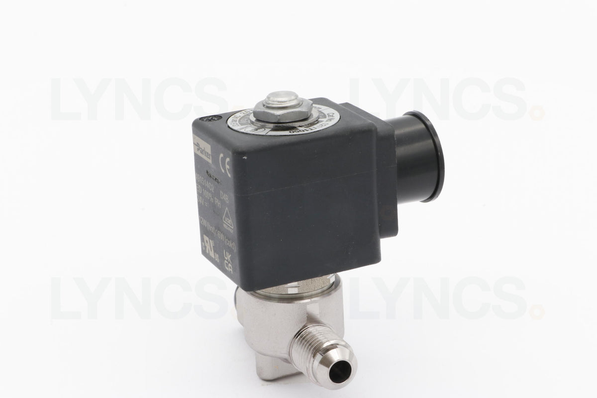 2 Way solenoid valve - Ø5 mm 1/4 M/F FKM Parker 24vDC - LYNCS photo 9