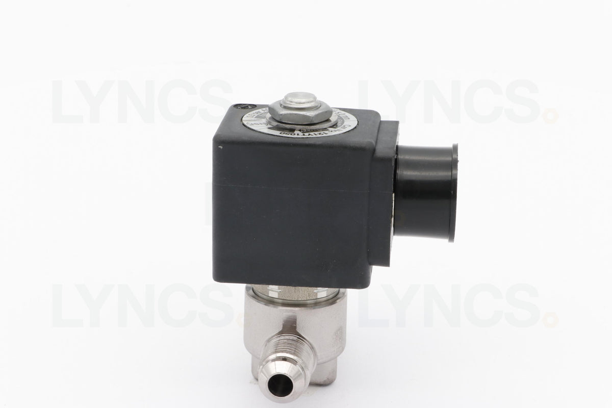 2 Way solenoid valve - Ø5 mm 1/4 M/F FKM Parker 24vDC - LYNCS photo 12