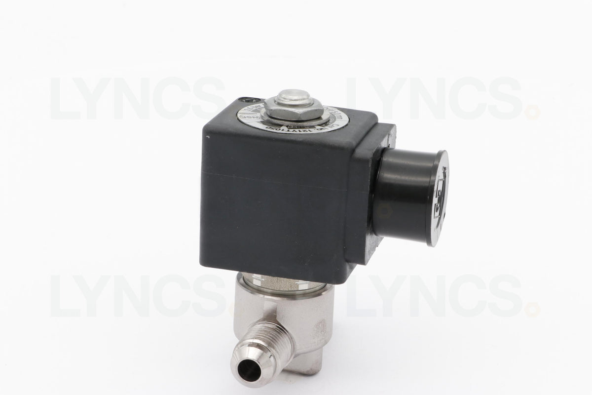 2 Way solenoid valve - Ø5 mm 1/4 M/F FKM Parker 24vDC - LYNCS photo 13