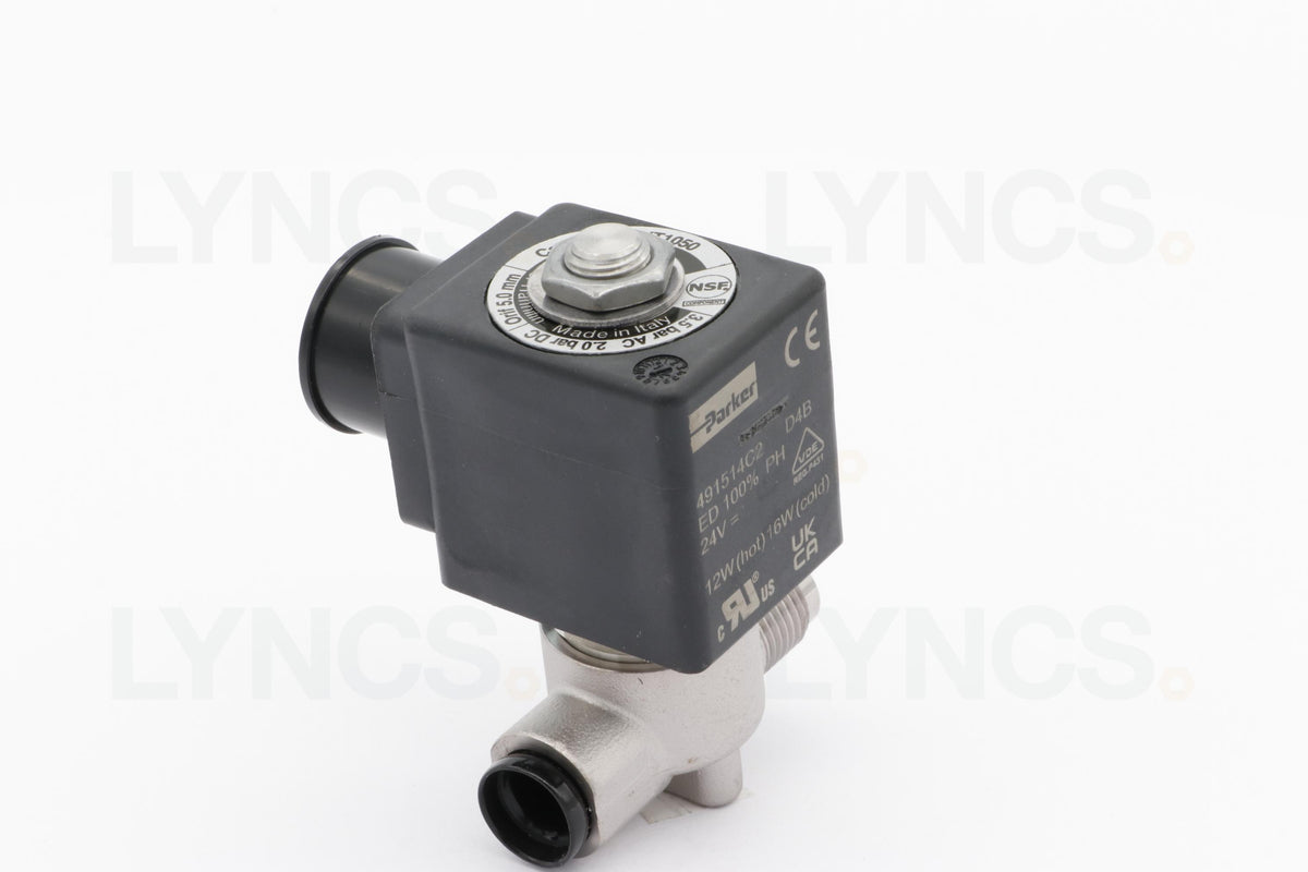 2 Way solenoid valve - Ø5 mm 1/4 M/F FKM Parker 24vDC - LYNCS photo 33