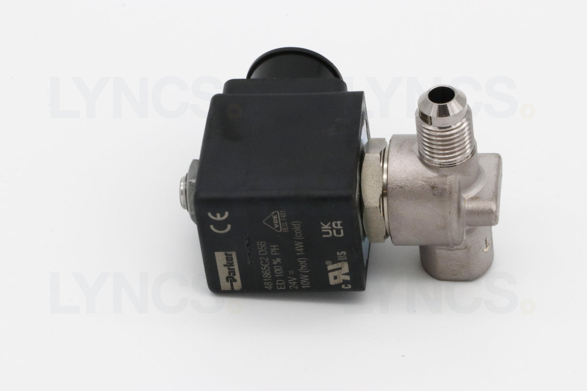 SOL. VALV. 2/2 -5mm 1/4 M/F FKM PARKER - LYNCS photo 1