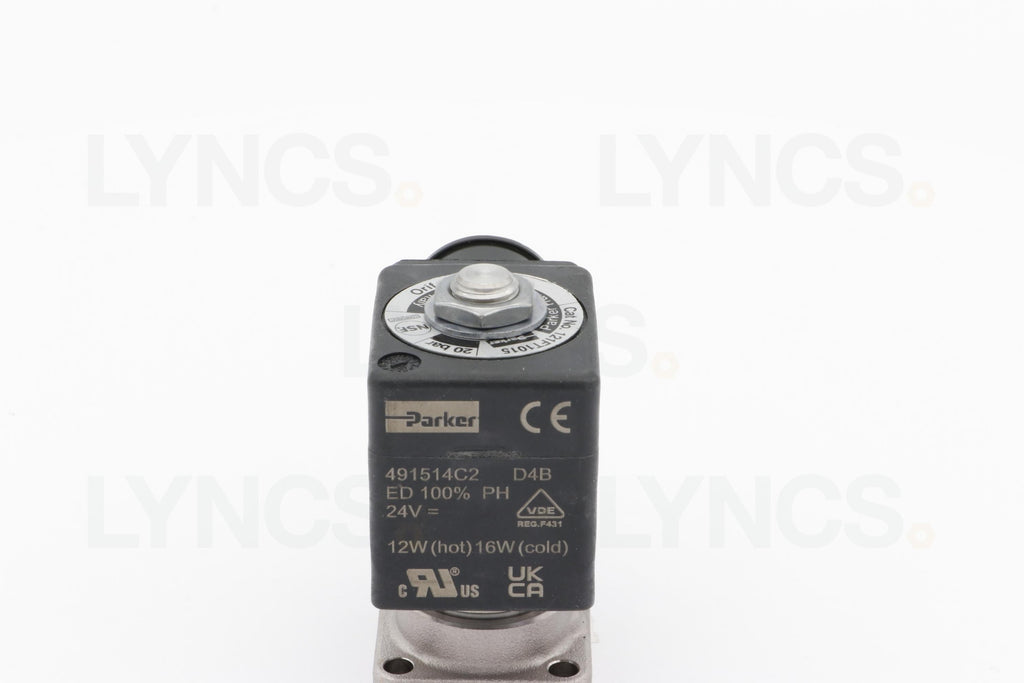 24v DC Parker Solenoid 2 way flat base