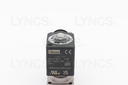 24v DC Parker Solenoid 2 way flat base
