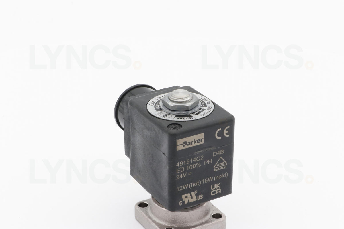 24v DC Parker Solenoid 2 way flat base - LYNCS photo 33