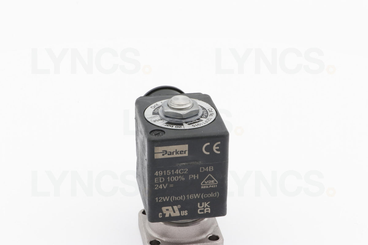 24v DC Parker Solenoid 2 way flat base - LYNCS photo 35