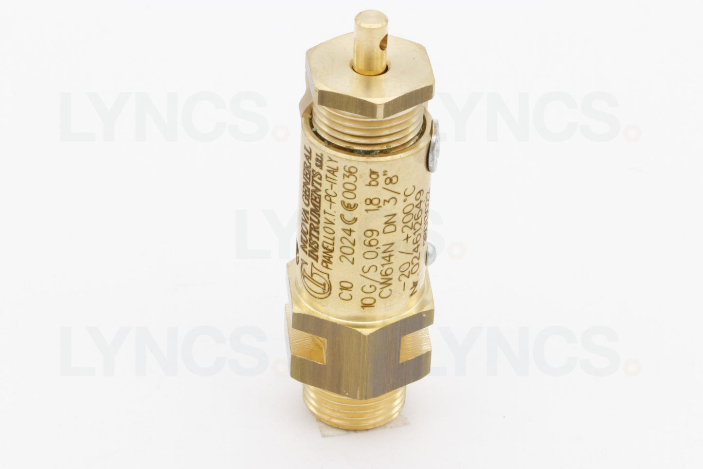 SAFETY VLVE C10 1,8 BAR 3/8" VITON 97/23/CE CAT.IV H1OT-58