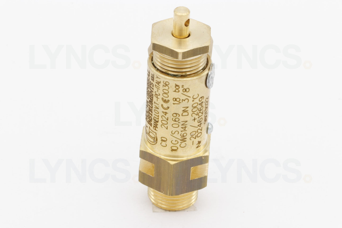 SAFETY VLVE C10 1,8 BAR 3/8" VITON 97/23/CE CAT.IV H1OT-58