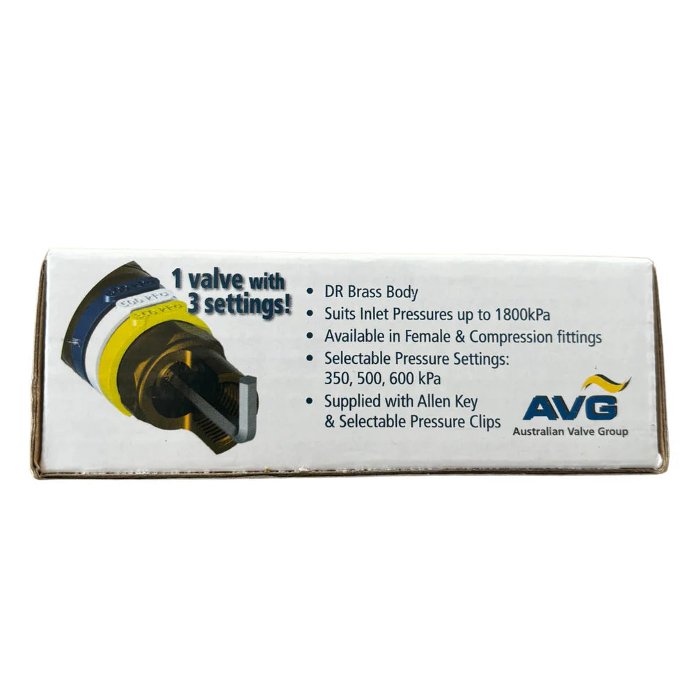 15mm Triset Pressure Limiting Valve 1/2" Female BSP AVG