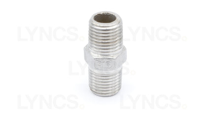 T316 Hex Nipple 1/4" BSPT