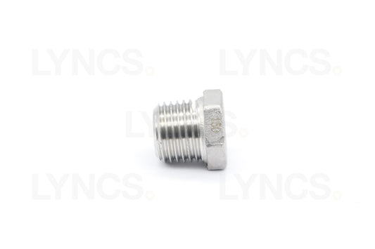 Stainless Steel Hex Plug 1/4"