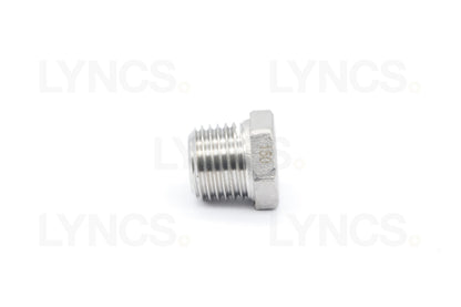 Stainless Steel Hex Plug 1/4"