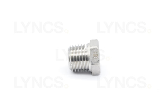 Stainless Steel Hex Plug 1/4"
