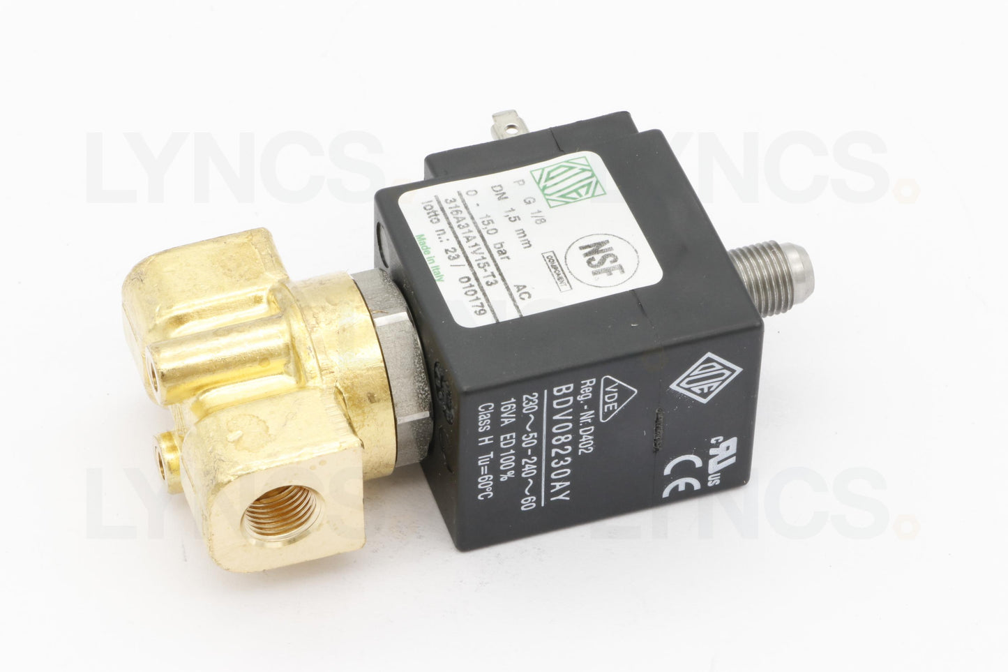 SOLENOID VALVE ODE 3-WAY ø 1/8" 230V 8W