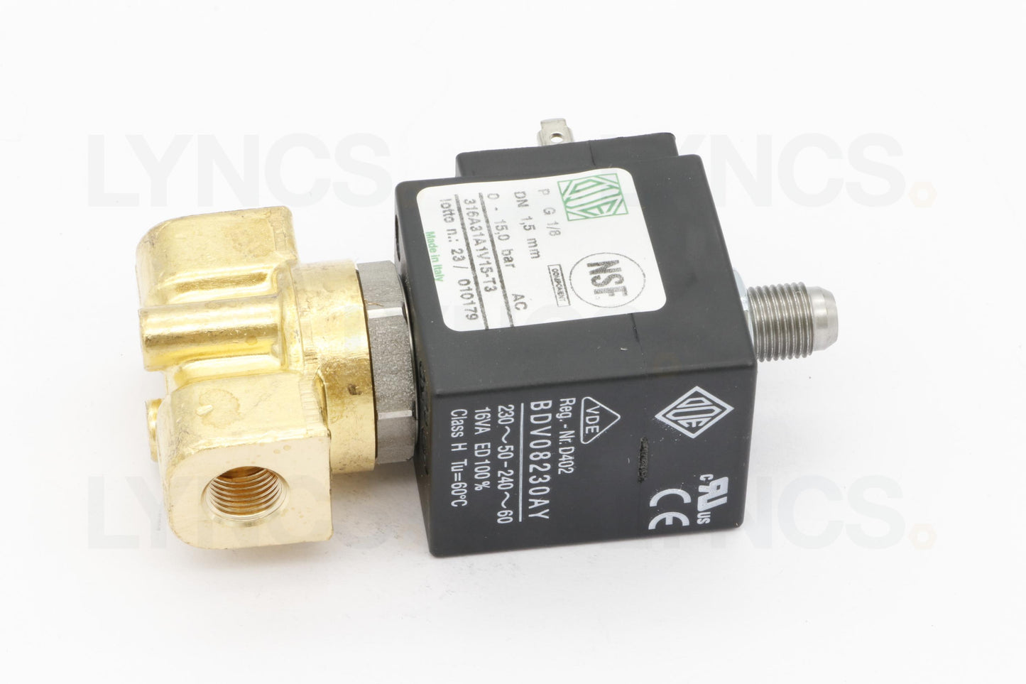 SOLENOID VALVE ODE 3-WAY ø 1/8" 230V 8W