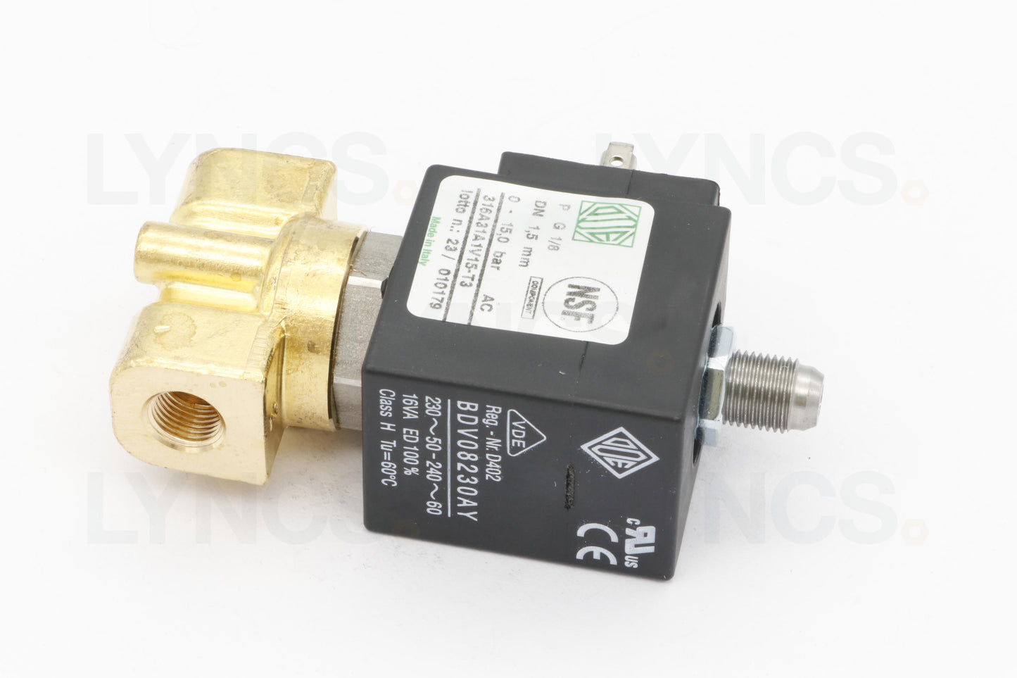 SOLENOID VALVE ODE 3-WAY ø 1/8" 230V 8W
