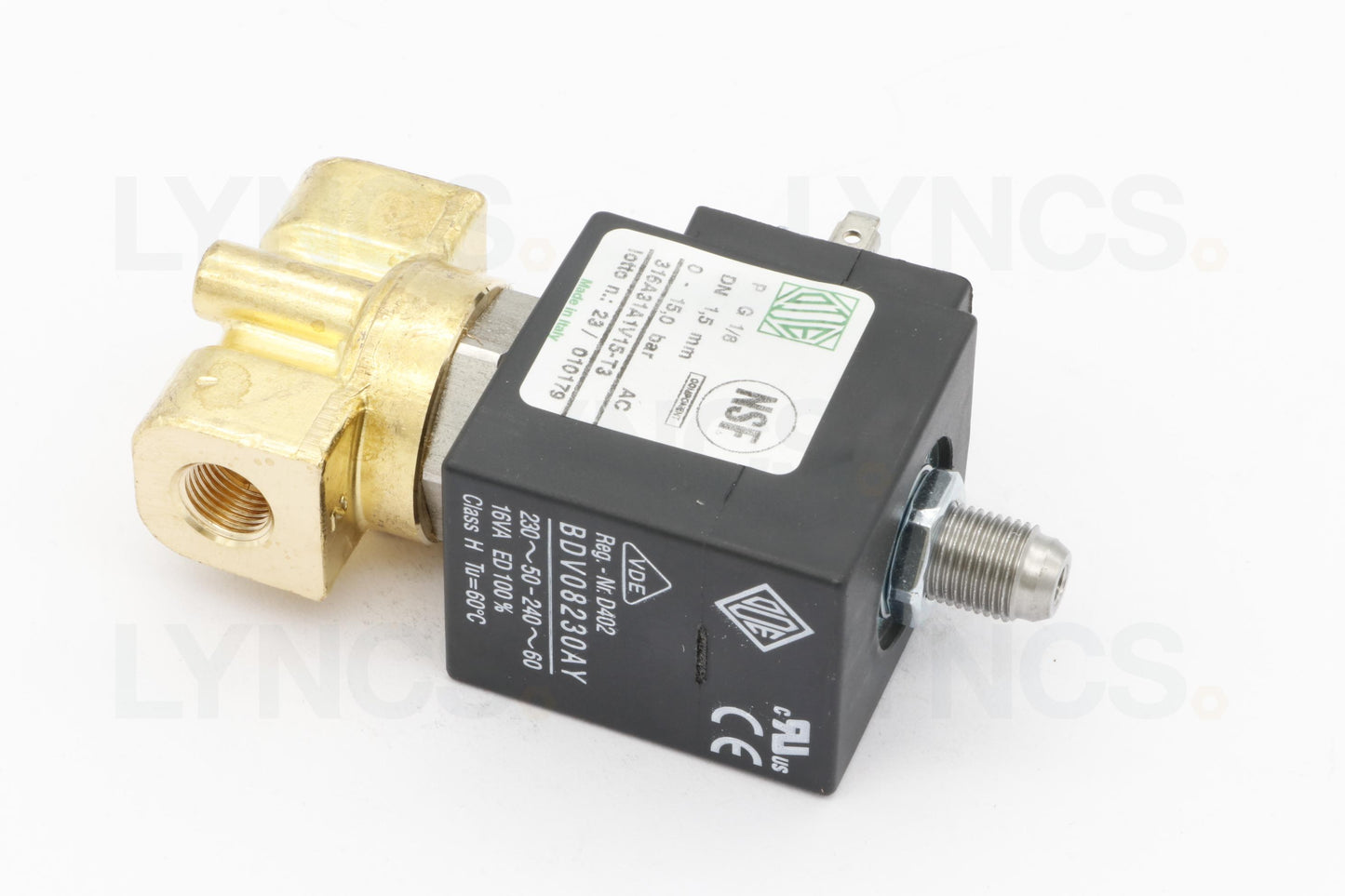 SOLENOID VALVE ODE 3-WAY ø 1/8" 230V 8W