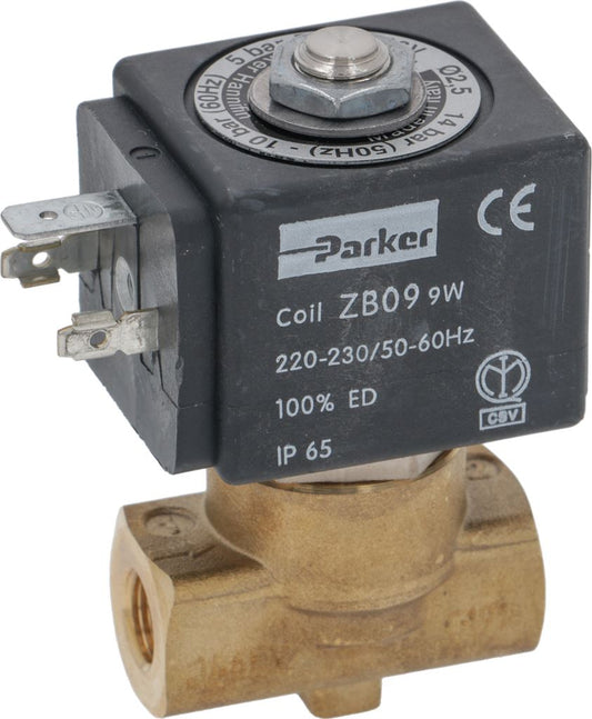 Parker 2-Way Solenoid Valve 230V 1/8"