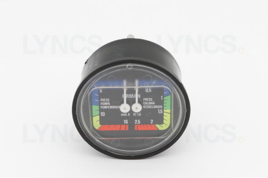 63mm Boiler Pump Pressure Gauge 0-16 Bar