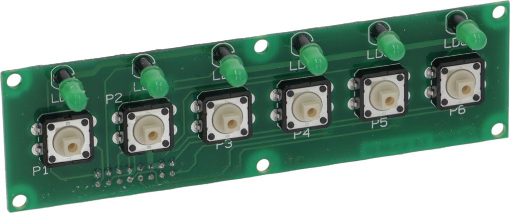 PUSHBUTTON STRIP SED MI GREEN LEDS - product photo