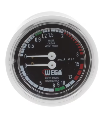 WEGA PRESSURE GAUGE FOR BOILER/PUMP ø 63 mm