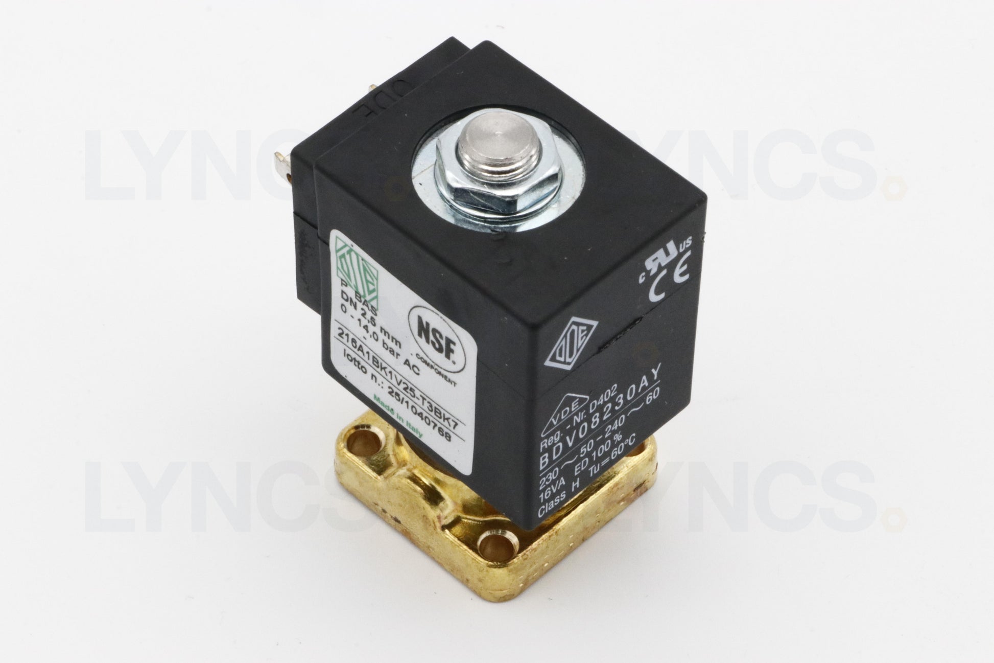F18SB / ZOE 230V INLET SLENOID - product photo