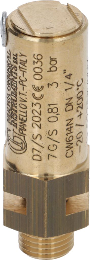 Safety Valve E1P 3Bar 1/4" Viton Seat