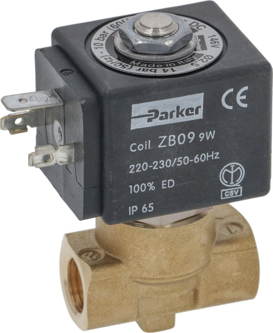 2-Way Solenoid Valve Parker 230V 1/4" 2.5mm