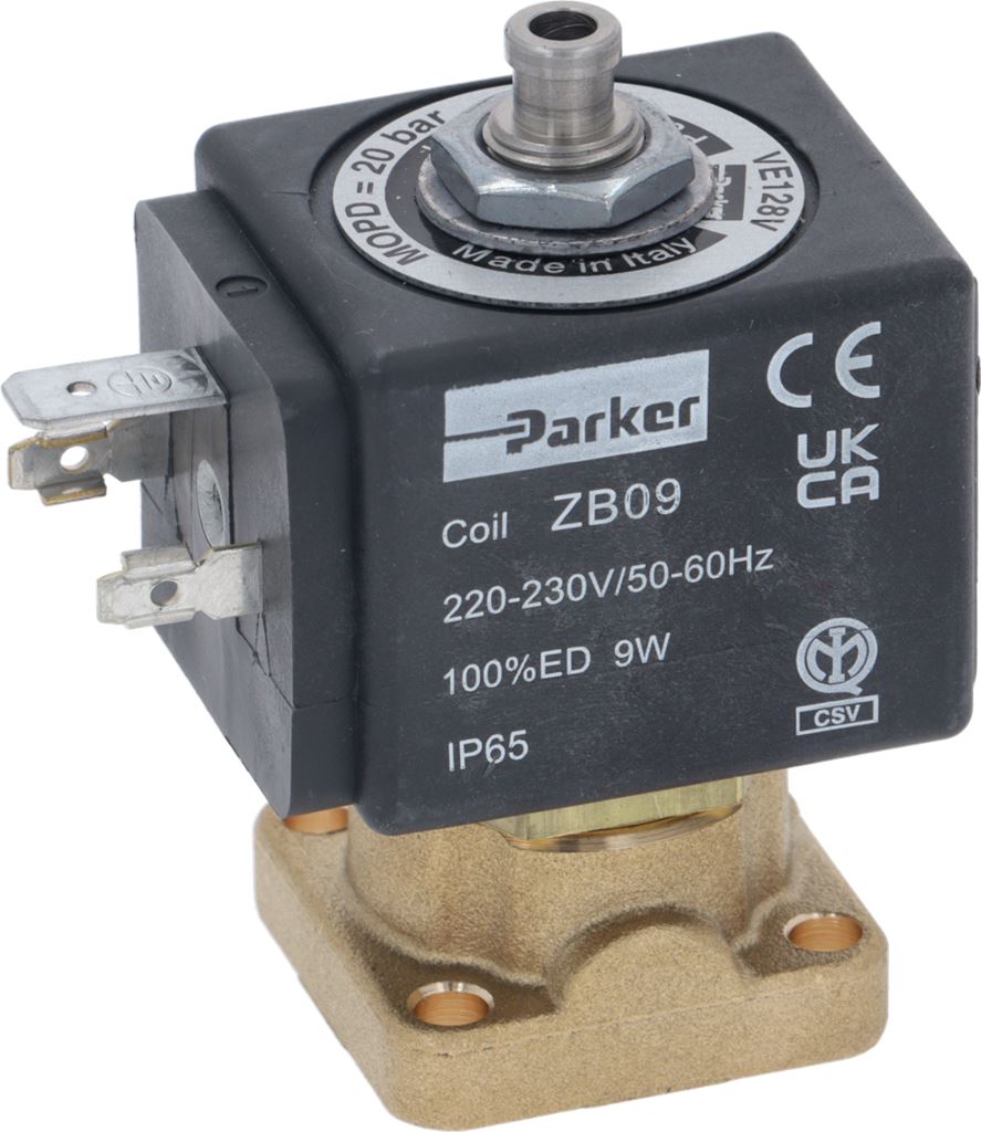 3-Way Solenoid Connector Hose Support 230V 50/60Hz